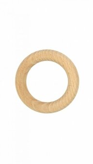  Houten bijtring naturel 8.0 cm buitenmaat Durable 