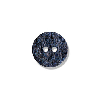 Knoop kunststof - 18mm Blauw met subtiele glinstering (24014)