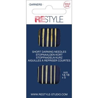 ReStyle Stopnaalden / Darning needles, kort 14-18