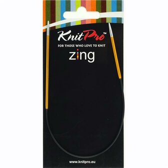 Knitpro Zing 2,25mm Asymetrische Rondbreinaalden 25cm