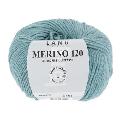 Lang Yarns Merino 120 - 372 Aqua Melange