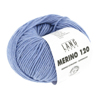 Lang Yarns Merino 120 - 320 Light blue mélange