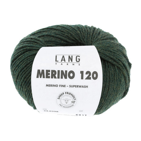 Lang Yarns Merino 120 - 398 Olive