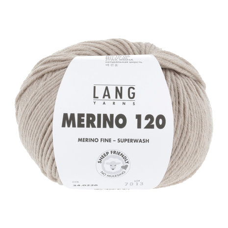 Lang Yarns Merino 120 - 226 Beige Melange 