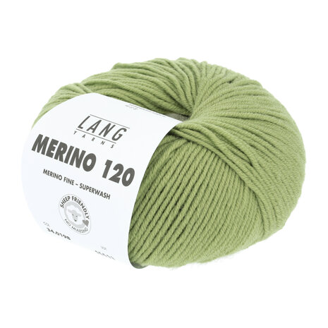 Lang Yarns Merino 120 - 198 light olive