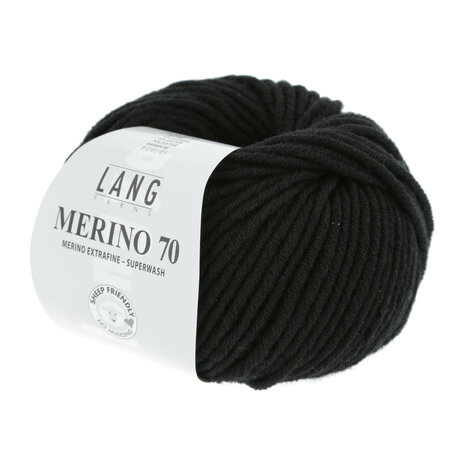 Lang Yarns Merino 70 - 004 Black