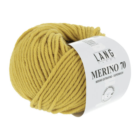 Lang Yarns Merino 70 - 014 Yellow mustard