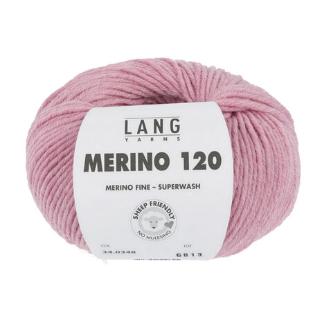 Lang Yarns Merino 120 - 348 Rose Melange