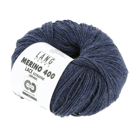 Lang Yarns Merino 400 Lace  - 334 Jeans