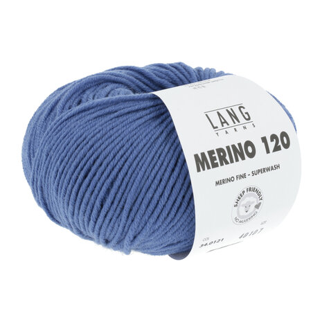 Lang Yarns Merino 120 - 121 Cobalt