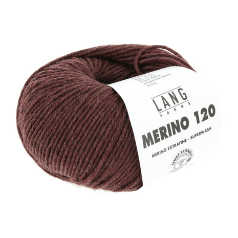 Lang Yarns Merino 120 - 262 Bordeaux