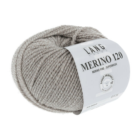 Lang Yarns Merino 120 - 052 Mix ecru/beige