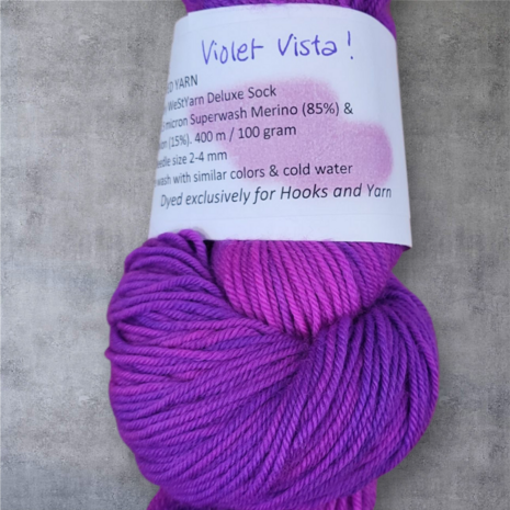 WeStYarn Deluxe Sock- Violet Vista