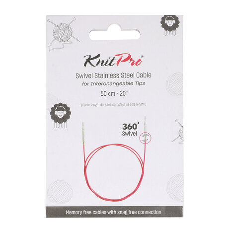 KnitPro Swivel kabel 40 cm 