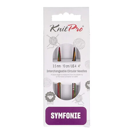 KnitPro Symfonie, 3mm korte breipunten